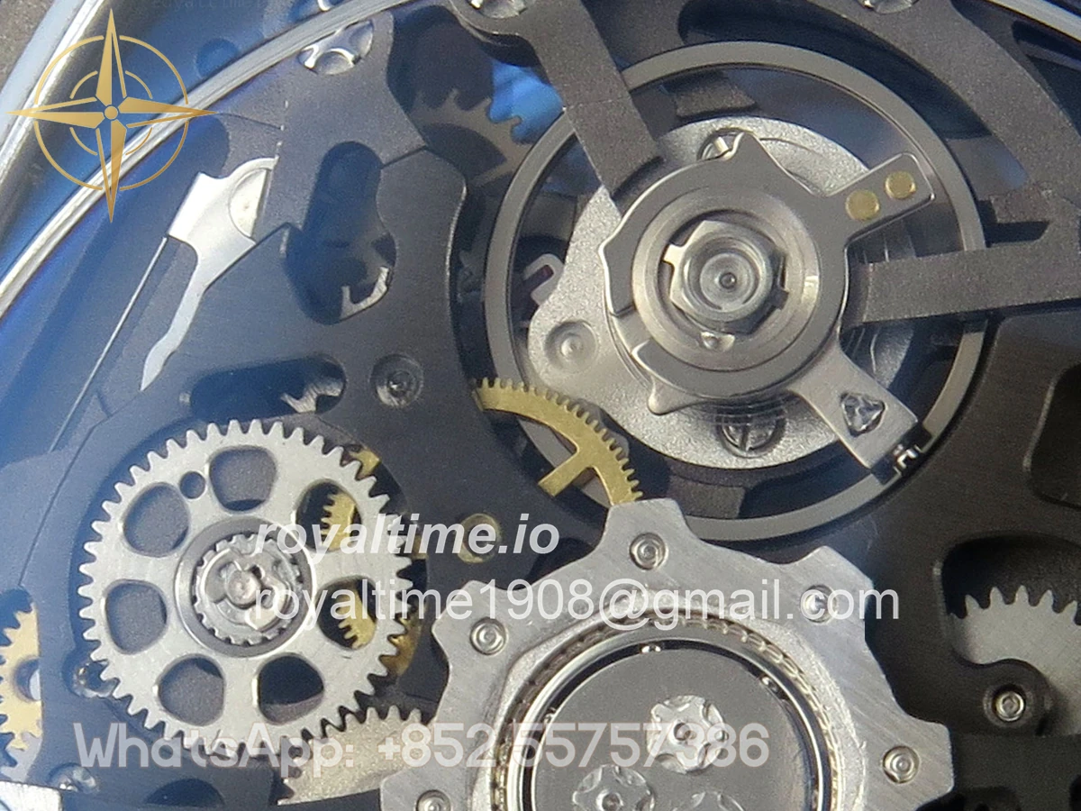 Richard Mille AVF RM67-02 McLaren Black NTPT Spain Skeleton Dial on Orange Elastic strap CRMA7 - Image 14