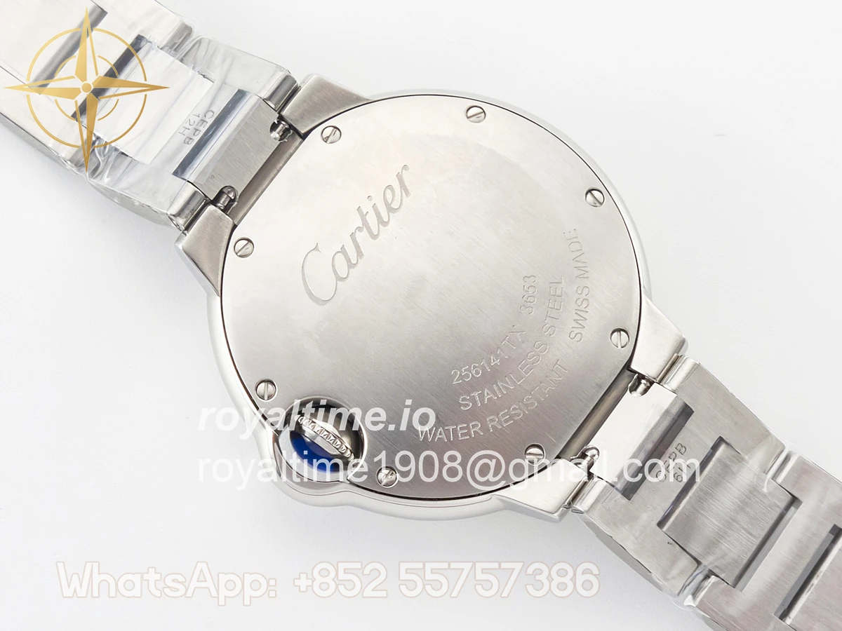 Cartier Ballon Bleu 33mm SS AF White Textured Dial on SS Bracelet Ronda Quartz - Image 14