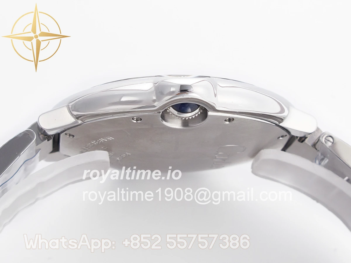 Cartier Ballon Bleu 42mm SS AF White Texture Dial on SS Bracelet A2824 V5 - Image 14