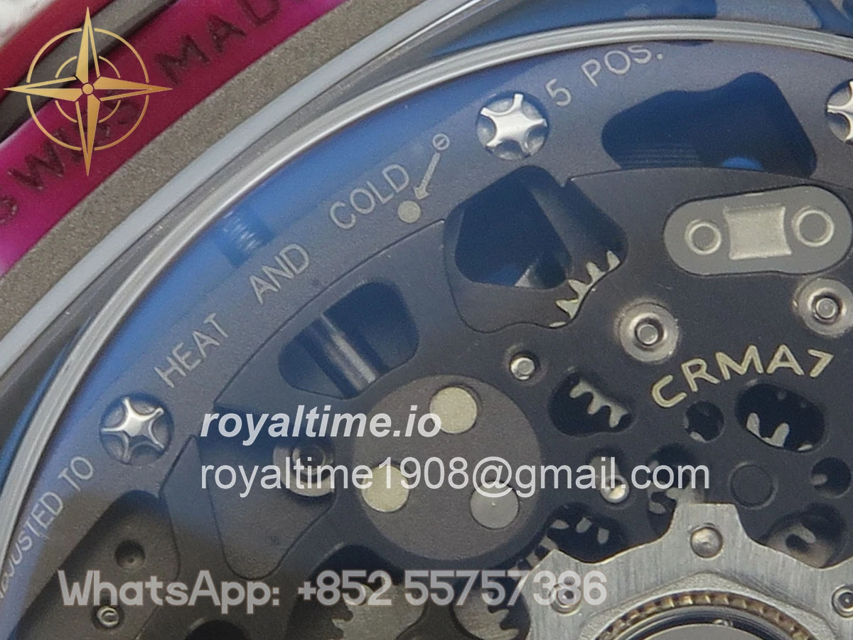 Richard Mille AVF RM67-02 Red NTPT Skeleton Dial on White Elastic strap CRMA7 V2 - Image 14