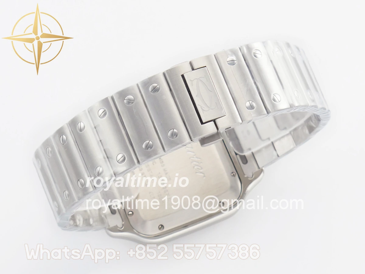 Cartier Santos de Cartier 40mm SS BVF White Dial on SS Bracelet MIYOTA 9015 - Image 14