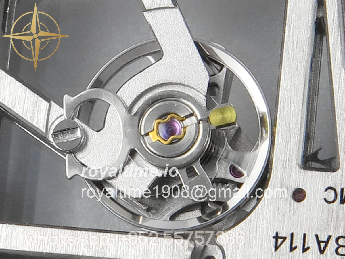 Cartier Santos de Cartier Skeleton SS MLF Skeleton Green Dial on SS SmartLink Bracelet 9611MC - Image 14