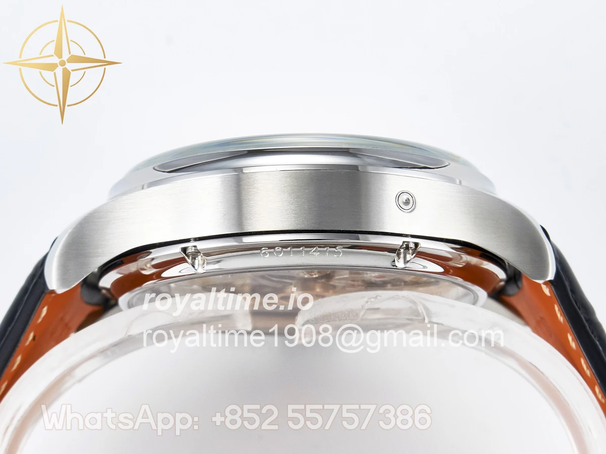 IWC IW5034 Portugieser Perpetual Calendar SS V9F Blue Dial on Black Leather Strap A52610 - Image 14