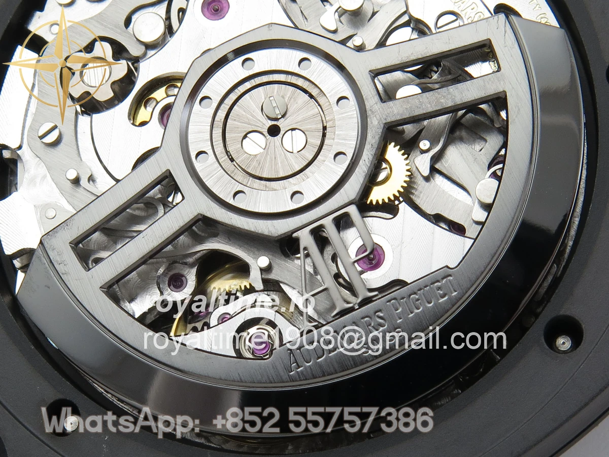Audemars Piguet Royal Oak Chrono 26240 Black Ceramic Blue Dial APSF on Ceramic Bracelet SA4401 - Image 14
