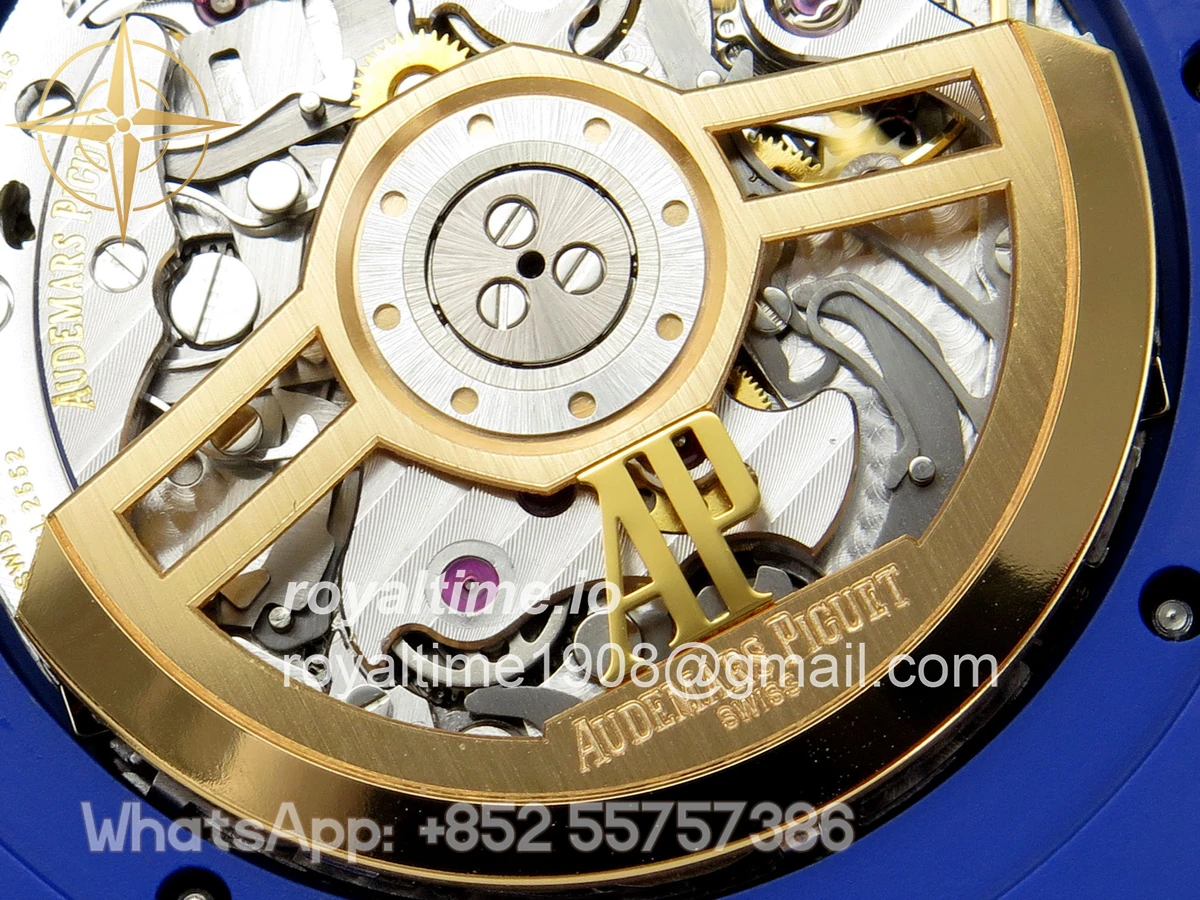 Audemars Piguet Royal Oak Chrono 26240 Blue Ceramic APSF Blue Dial On Blue Ceramic Bracelet SA4401 - Image 14