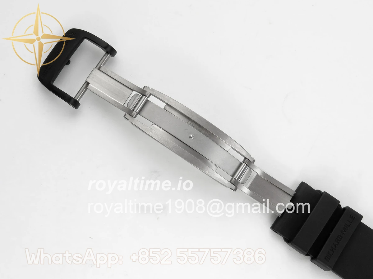 Richard Mille RM035-01 Black Carbon ZF Skeleton Dial On Black Rubber Strap RMUL2 - Image 14