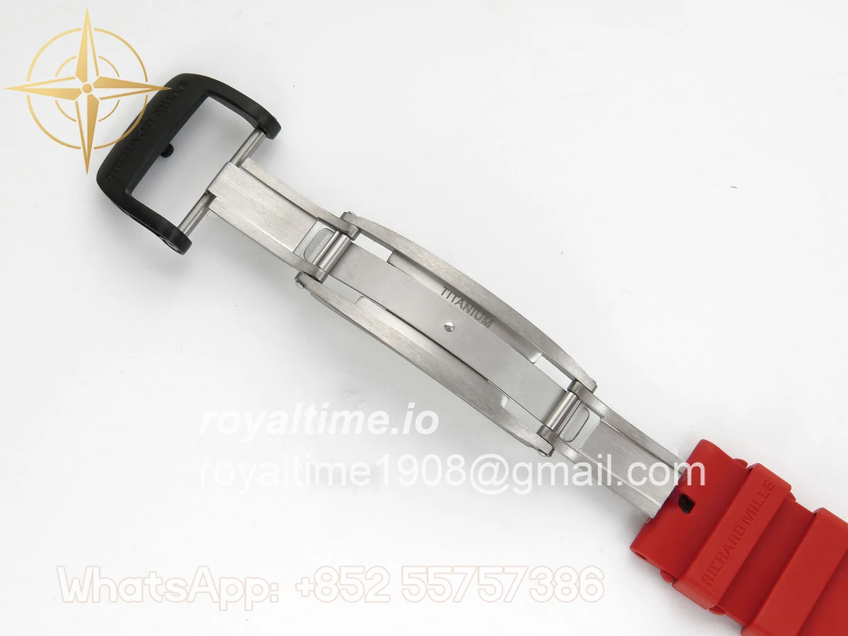 Richard Mille RM035-01 Black Carbon ZF Skeleton Dial On Red Rubber Strap RMUL2 - Image 14