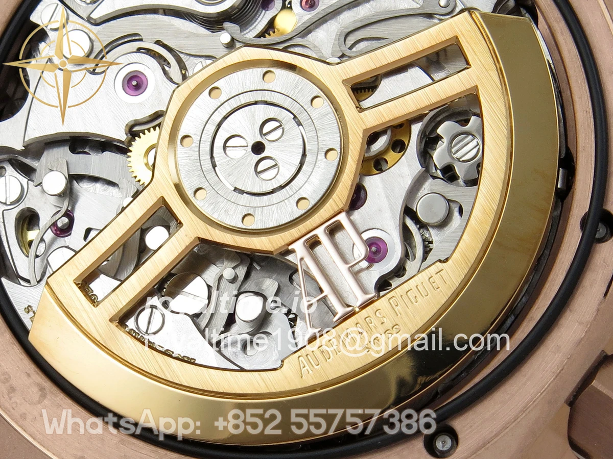Audemars Piguet Royal Oak Chrono 26240 RG DDF Brown Dial on Brown Leather Strap DD4401 Gain Weight (SW Dial) - Image 14