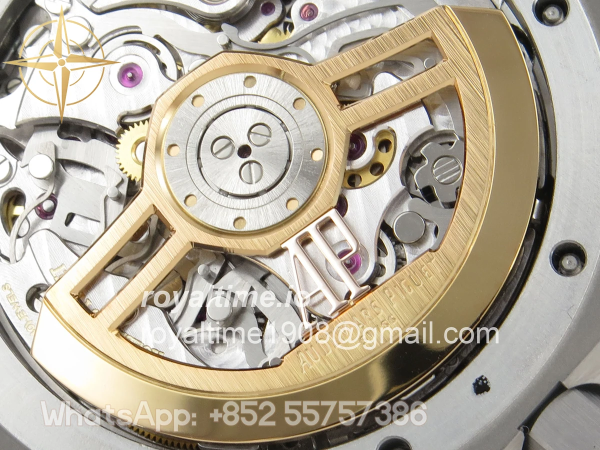 Audemars Piguet Royal Oak Chrono 26240 SS DDF Blue Dial on Blue Rubber Strap DD4401 (SW Dial) - Image 14