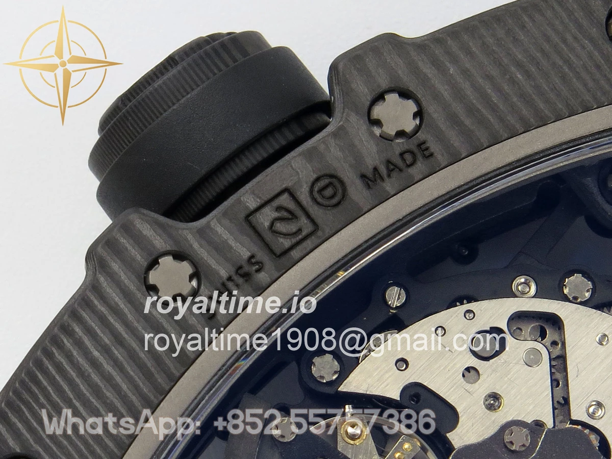Richard Mille RM035-02 NTPT ZF Skeleton Dial on Black Rubber Strap RMAL1 V7 - Image 14