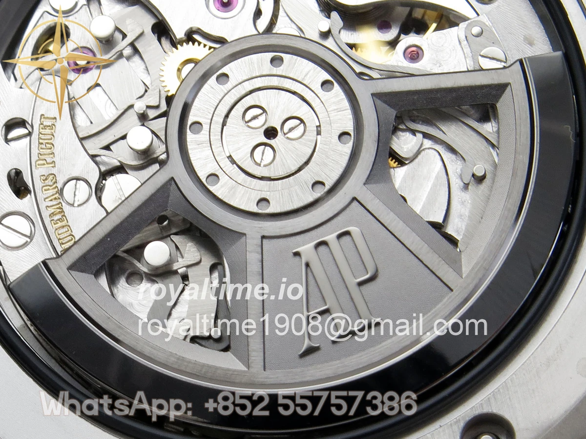 Audemars Piguet Royal Oak Offshore 43mm 26420 Ceramic Bezel SS DDF Blue Dial On Blue Rubber Strap DD4401 - Image 14