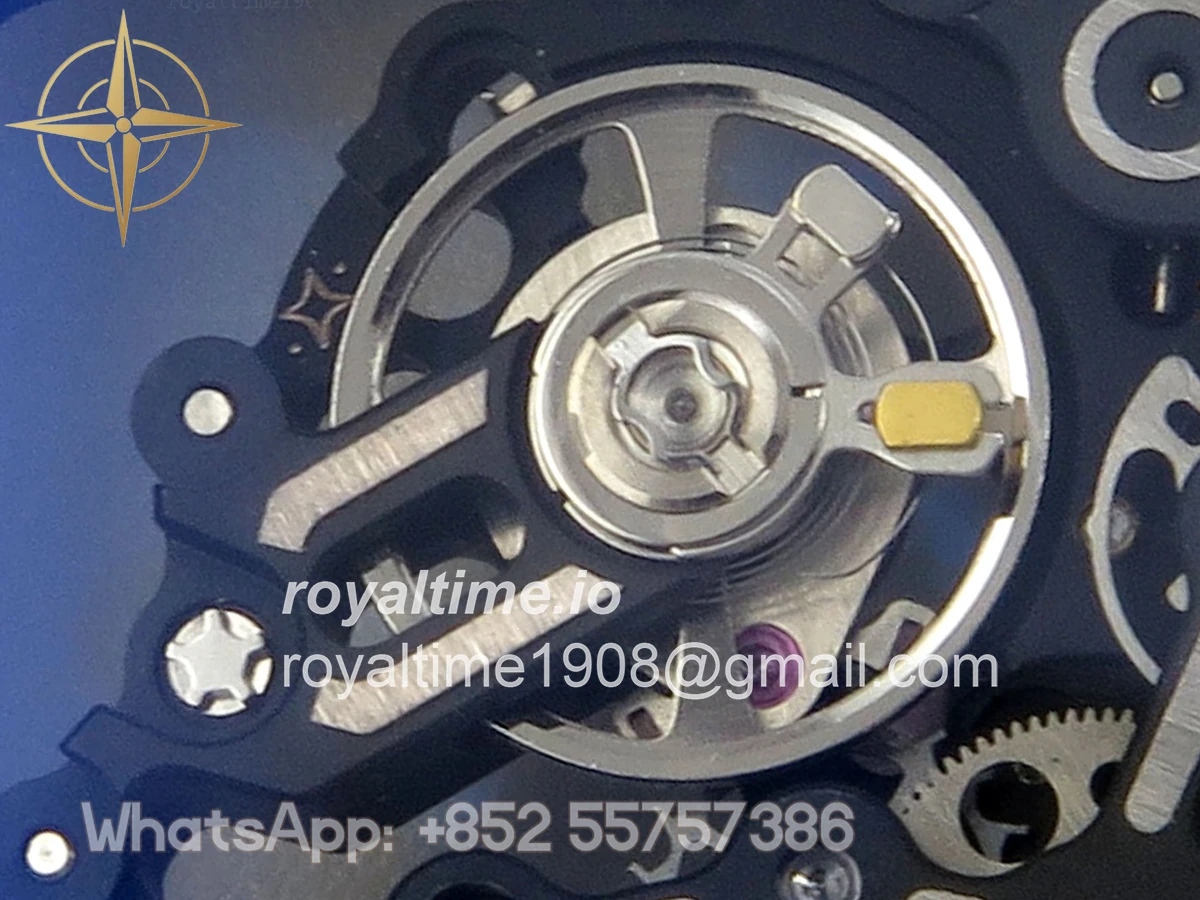 Richard Mille RM055 Gray Ceramic MLF on Gray Rubber Strap RMUL2 V2 (Brushed Ribs) - Image 14