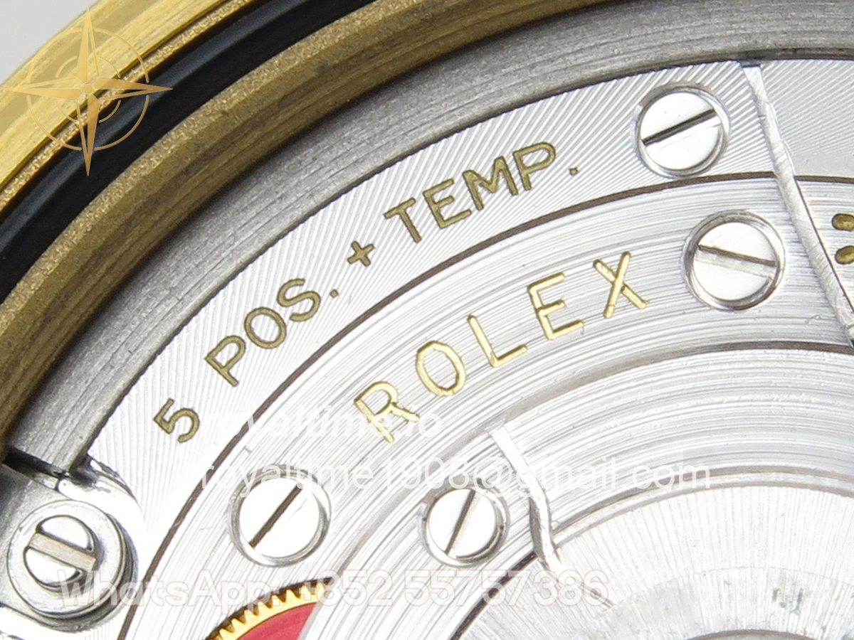 Rolex Day Date 40 YG TMF Black Crystal Dial Diamonds Bezel on President Bracelet VR3255 (220g) - Image 15