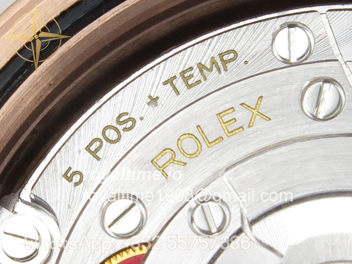 Rolex DayDate 40 RG QF 904L Steel Brown Crystal Dial on President Bracelet VR3255 V8 (Gain Weight) - Image 15