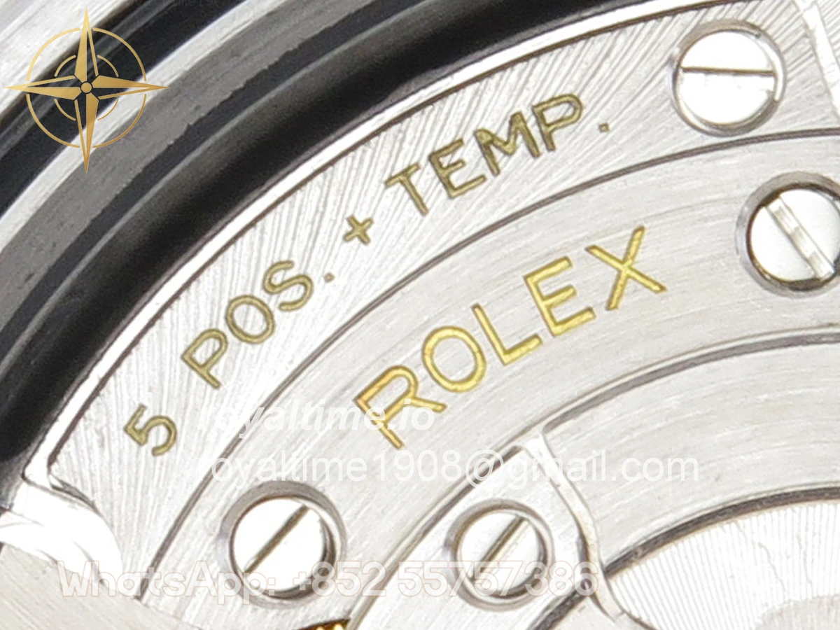 Rolex DayDate 40 SS QF 904L Steel Gray Stick Dial on President Bracelet VR3255 V8 (Gain Weight) - Image 15