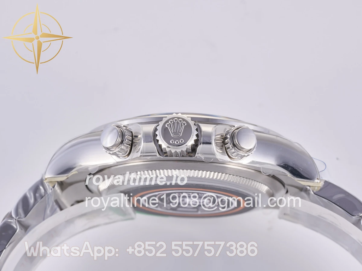 Rolex Daytona 126500 QF 904L Steel Black Dial on SS Bracelet JH4131 (Free Sprung) - Image 15