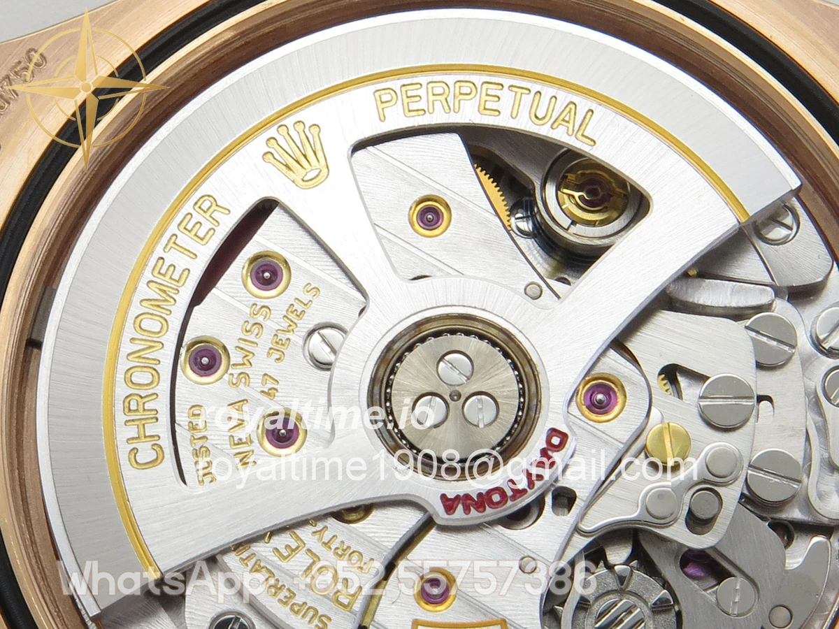 Rolex Daytona 126515 ARF Black/RG Diamonds Dial on Oysterflex Strap DD4131 V2 (Weighted) - Image 15