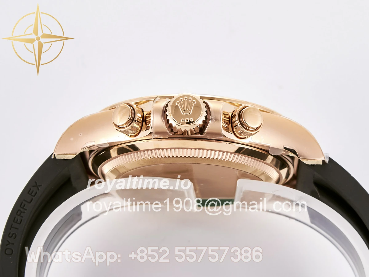 Rolex Daytona 126515 TMF Black/RG Diamonds Dial on Oysterflex Strap DD4131 - Image 15