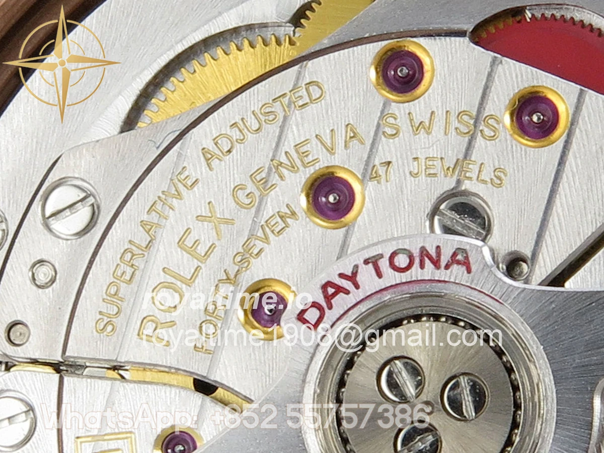 Rolex Daytona 126515 TMF Black/RG Stick Dial on Oysterflex Strap DD4131(162g) - Image 15