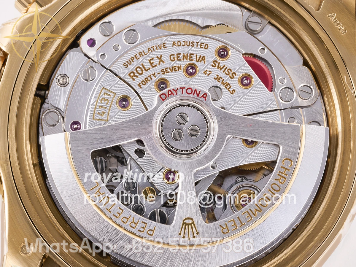 Rolex Daytona 126518 3BF YG/Black Diamonds Dial Sticks Markers on Oysterflex Strap Weighted 160g - Image 14