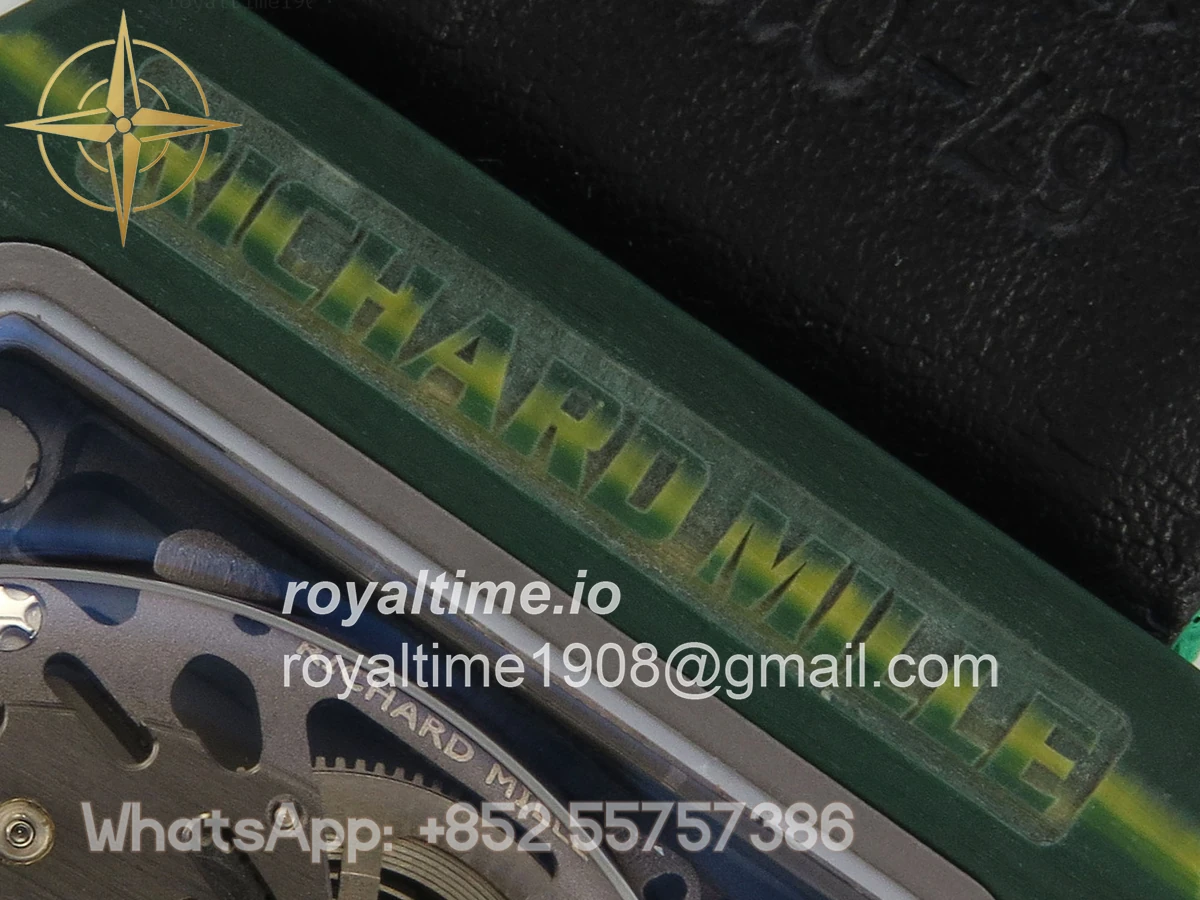 Richard Mille RM67-02 Real Green NTPT VAF Skeleton Dial On Green Nylon strap CRMA7 - Image 15