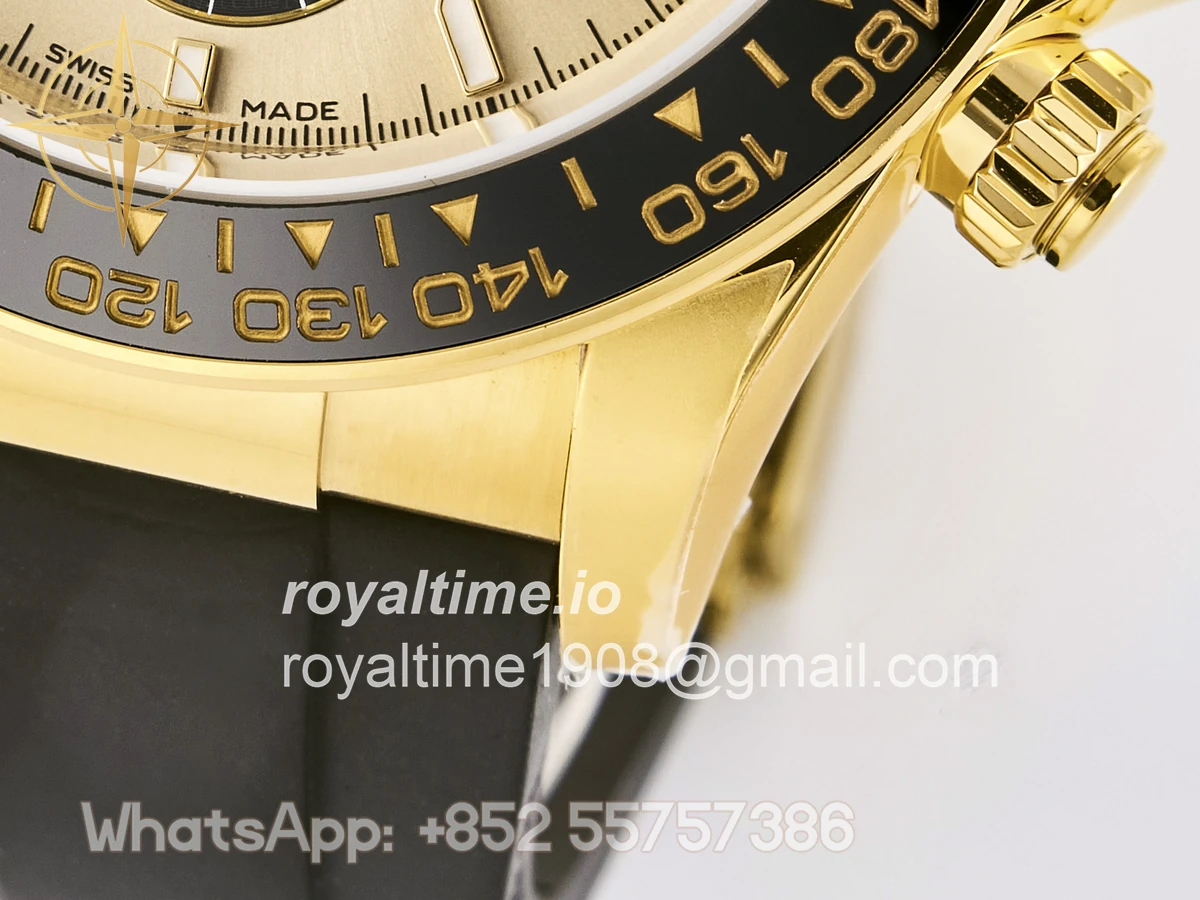 Rolex Daytona 126518 TMF YG/Black Dial on Oysterflex Strap DD4131 - Image 15