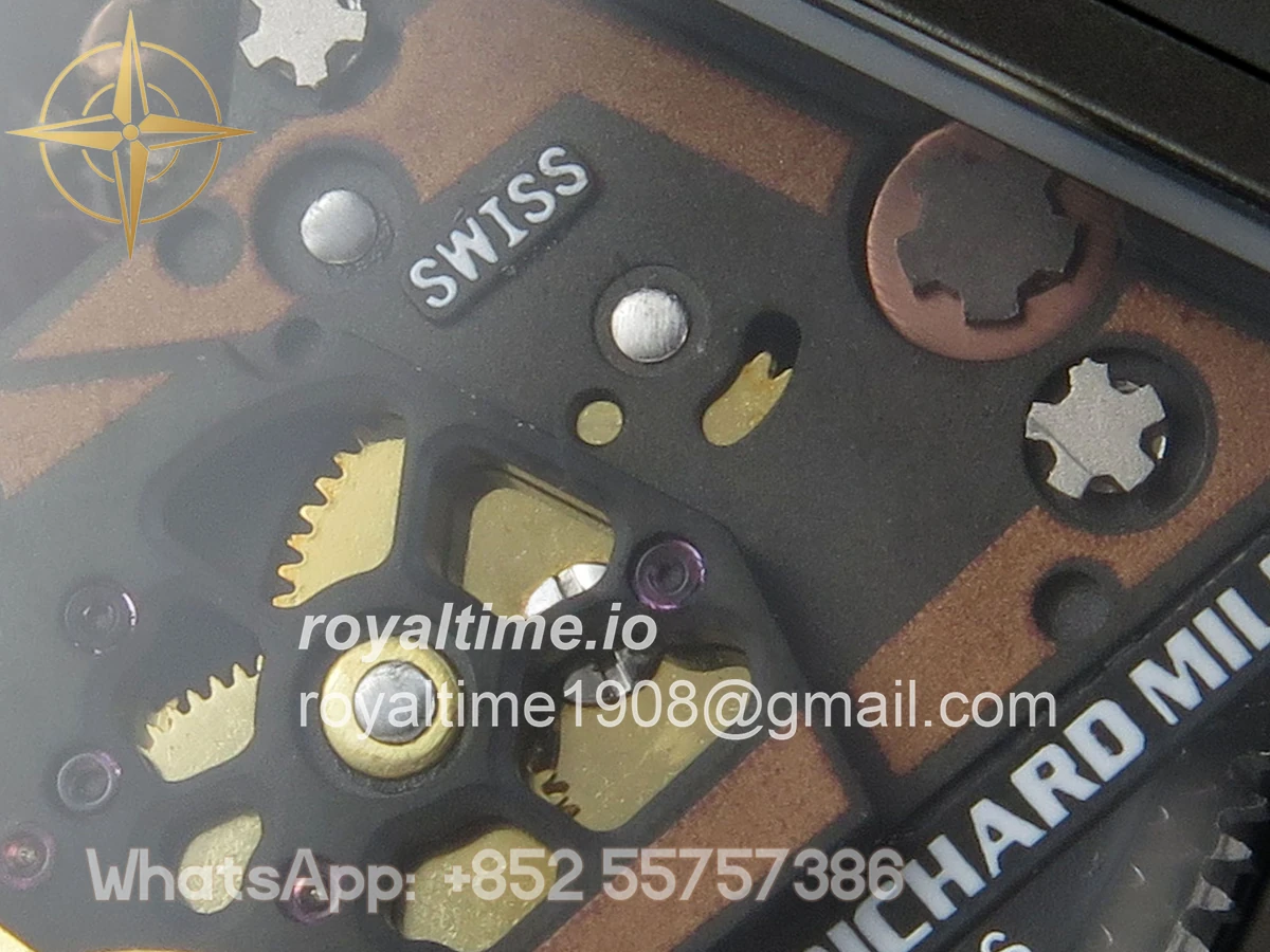 Richard Mille RM88 Tourbillon Smiley Black Ceramic RMF on Black Rubber Strap - Image 15