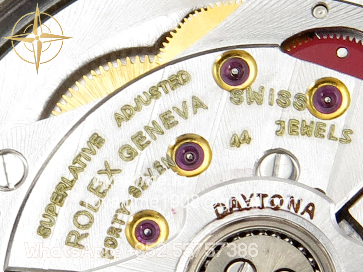 Rolex Daytona 126519 AVF Black/Silver Diamonds Dial on Oysterflex Strap DD4131 (Mod) - Image 15