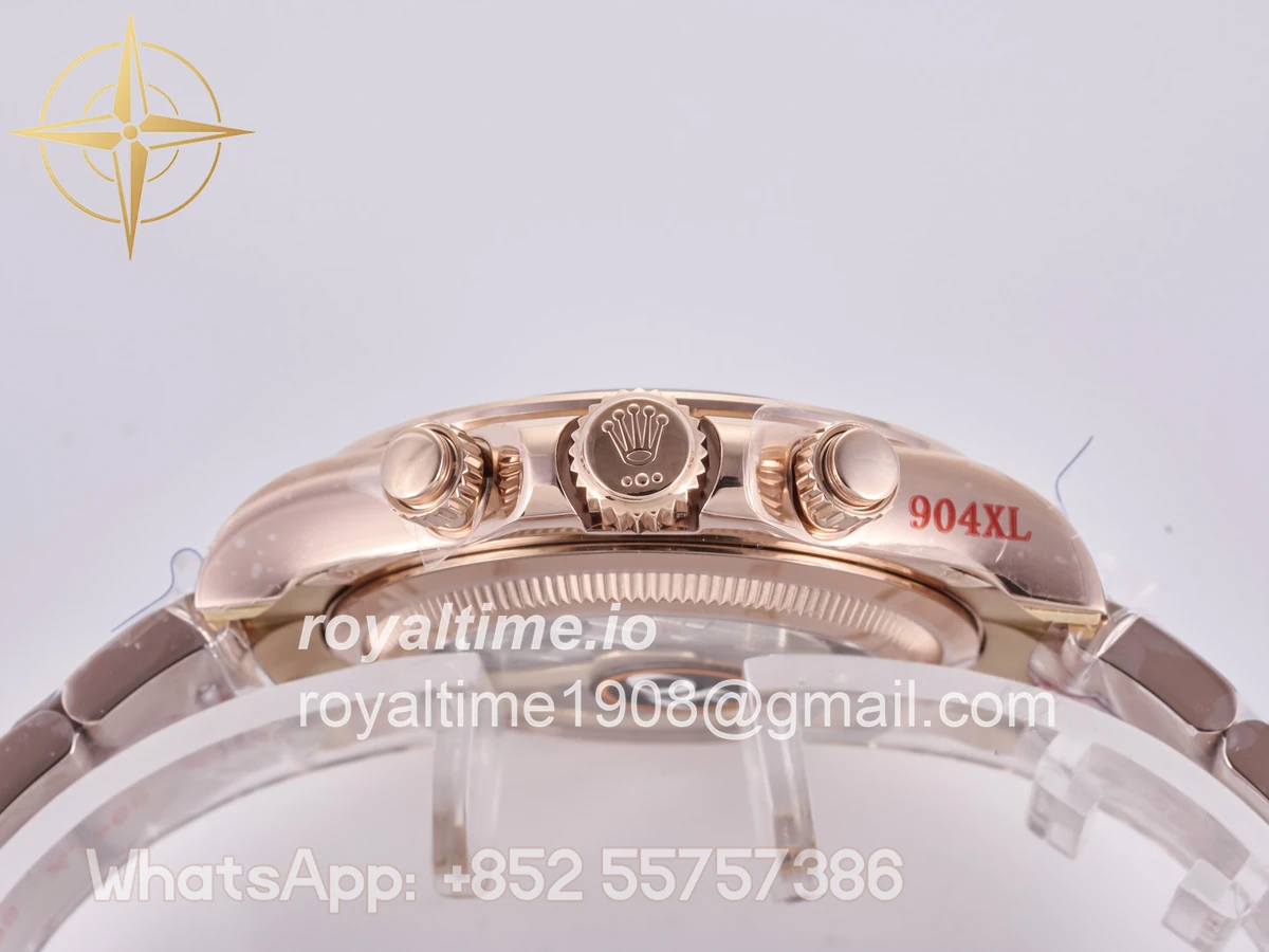 Rolex Daytona 126525 LN Le Mans QF on RG Bracelet JH4132 Free Sprung (Weighted) 175g - Image 15