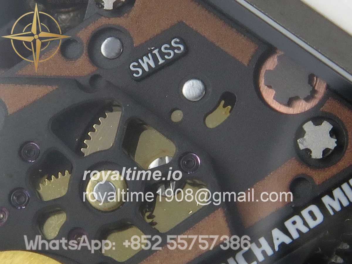 Richard Mille RM88 Tourbillon Smiley White Ceramic RMF on White Rubber Strap - Image 15