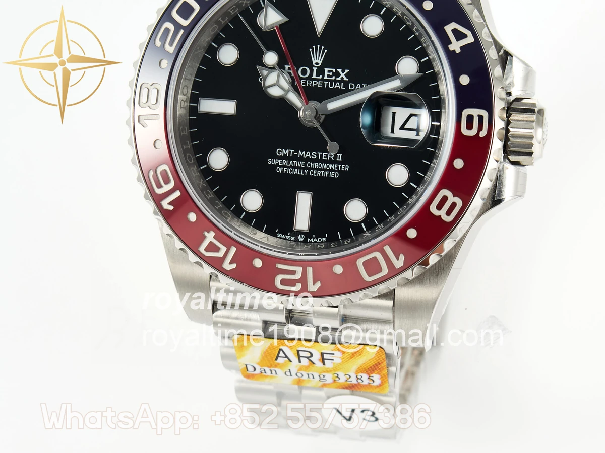 Rolex GMT-Master II 126710 Blue/Red Ceramic ARF on Jubilee Bracelet DD3285 CHS V3 - Image 15