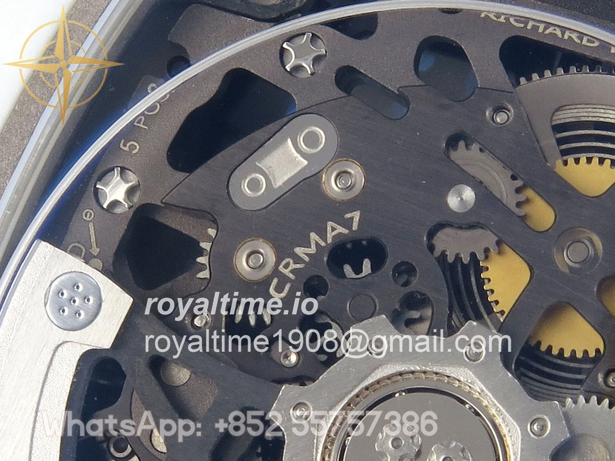 Richard Mille AVF RM67-02 France White NTPT Spain Skeleton Dial on Blue Elastic strap CRMA7 - Image 15