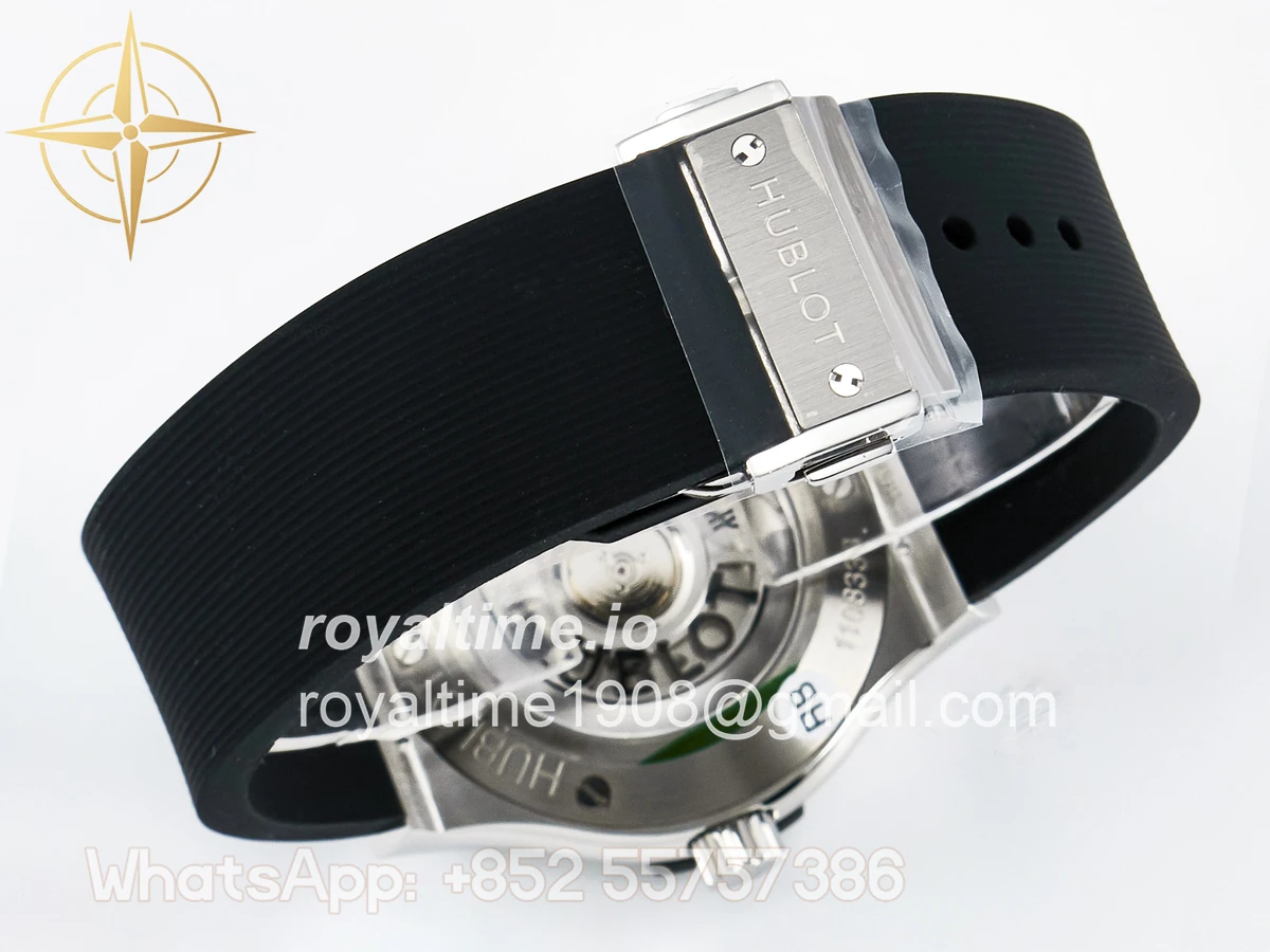 Hublot Classic Fusion Bang 42mm HBF Black Dial on Black Rubber Strap A2892 - Image 15