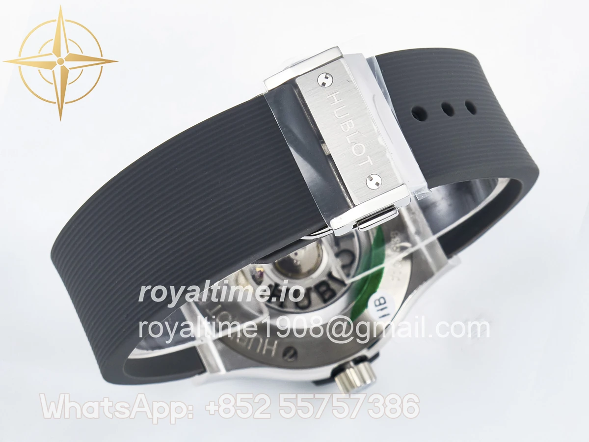 Hublot Classic Fusion Bang 42mm HBF Gray Dial on Gray Rubber Strap A2892 - Image 15