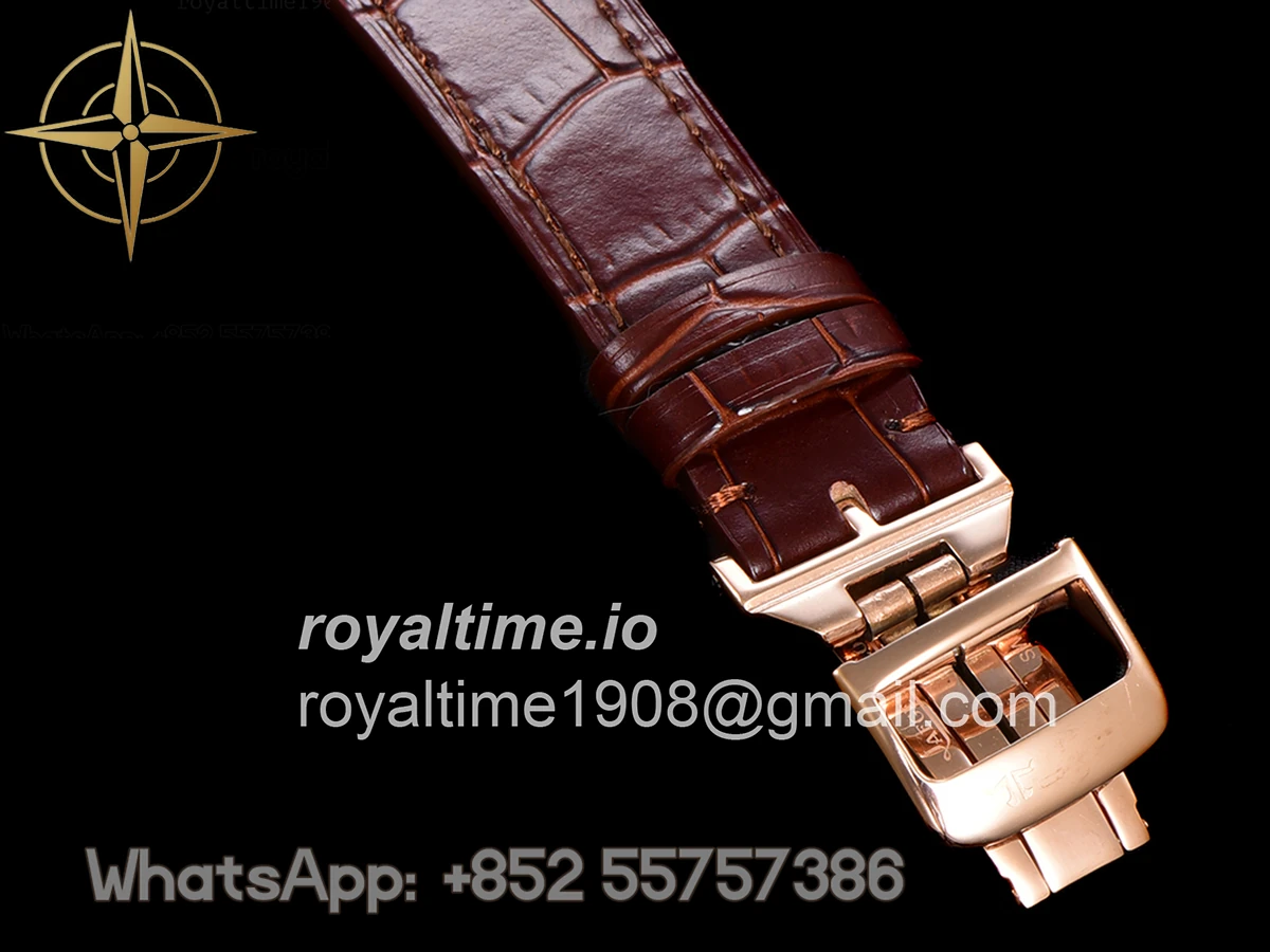 Jaeger-LeCoultre Master Calendar Silver Dial in Rose Gold on Brown Leather Strap - Image 15