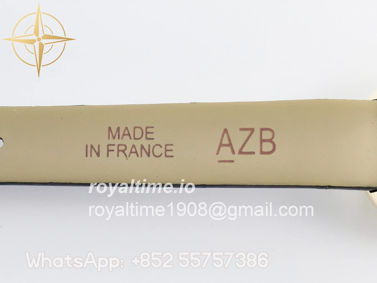 Cartier Baignoire De Cartier YG DRF Silver Dial on Black Leather Strap Swiss Quartz - Image 15