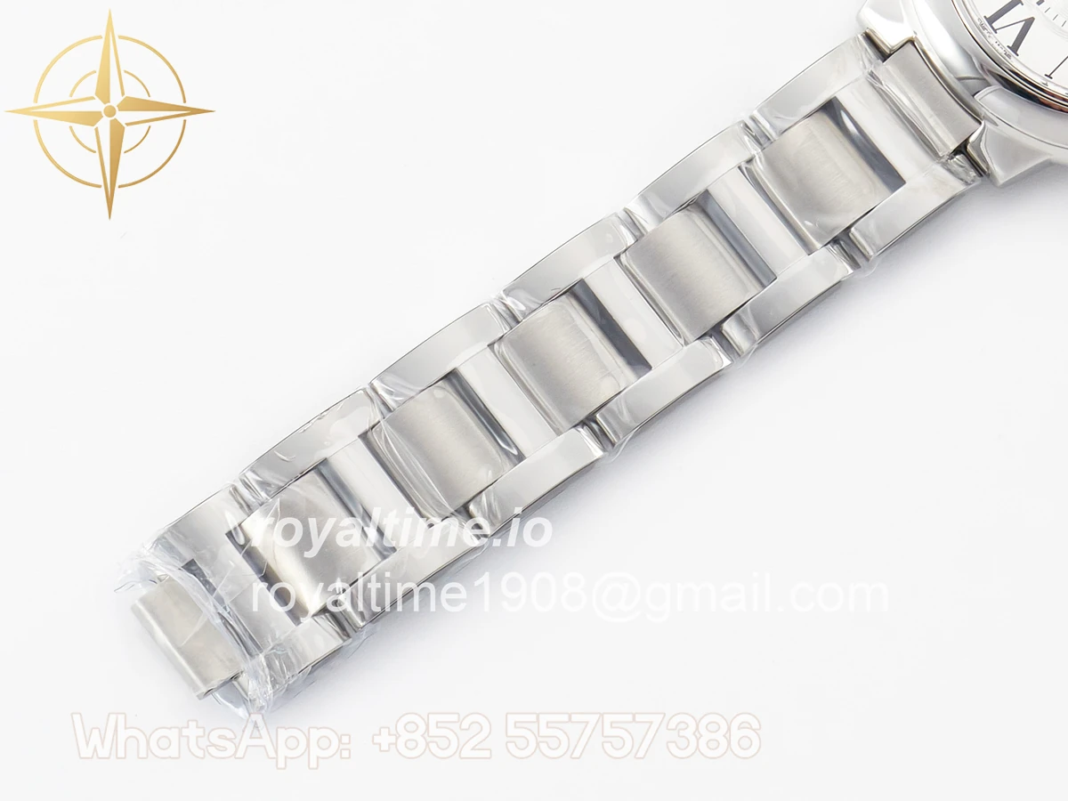 Cartier Ballon Bleu 33mm SS AF White Textured Dial on SS Bracelet Ronda Quartz - Image 15