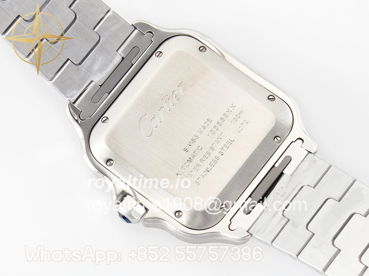 Cartier Santos de Cartier 40mm SS BVF White Dial on SS Bracelet MIYOTA 9015 - Image 15