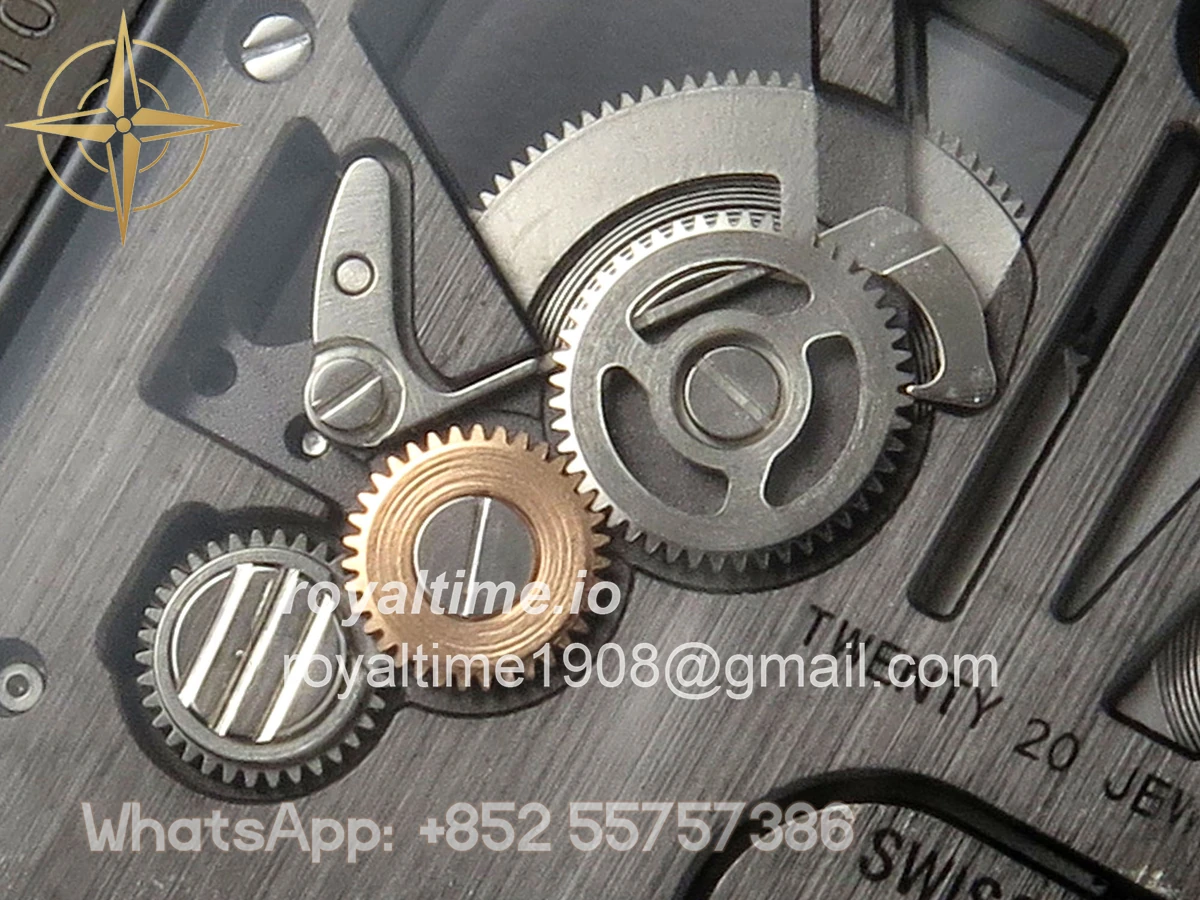 Cartier Santos de Cartier Skeleton PVD MLF Skeleton Dial on Black Leather Strap 9612MC - Image 15