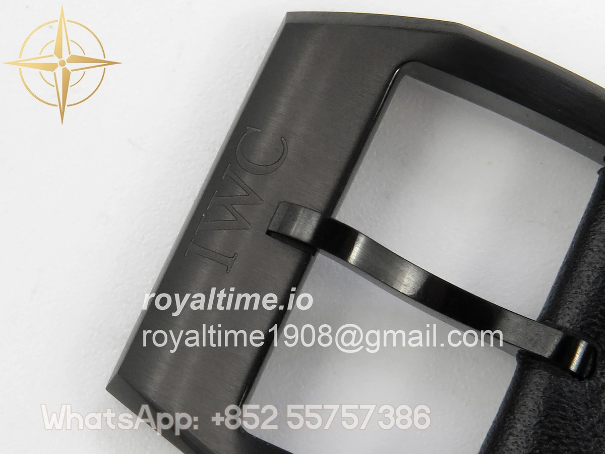 IWC Big Pilot 43 Tourbillon PVD RMSF Whtie Dial on Black Leather Strap - Image 15