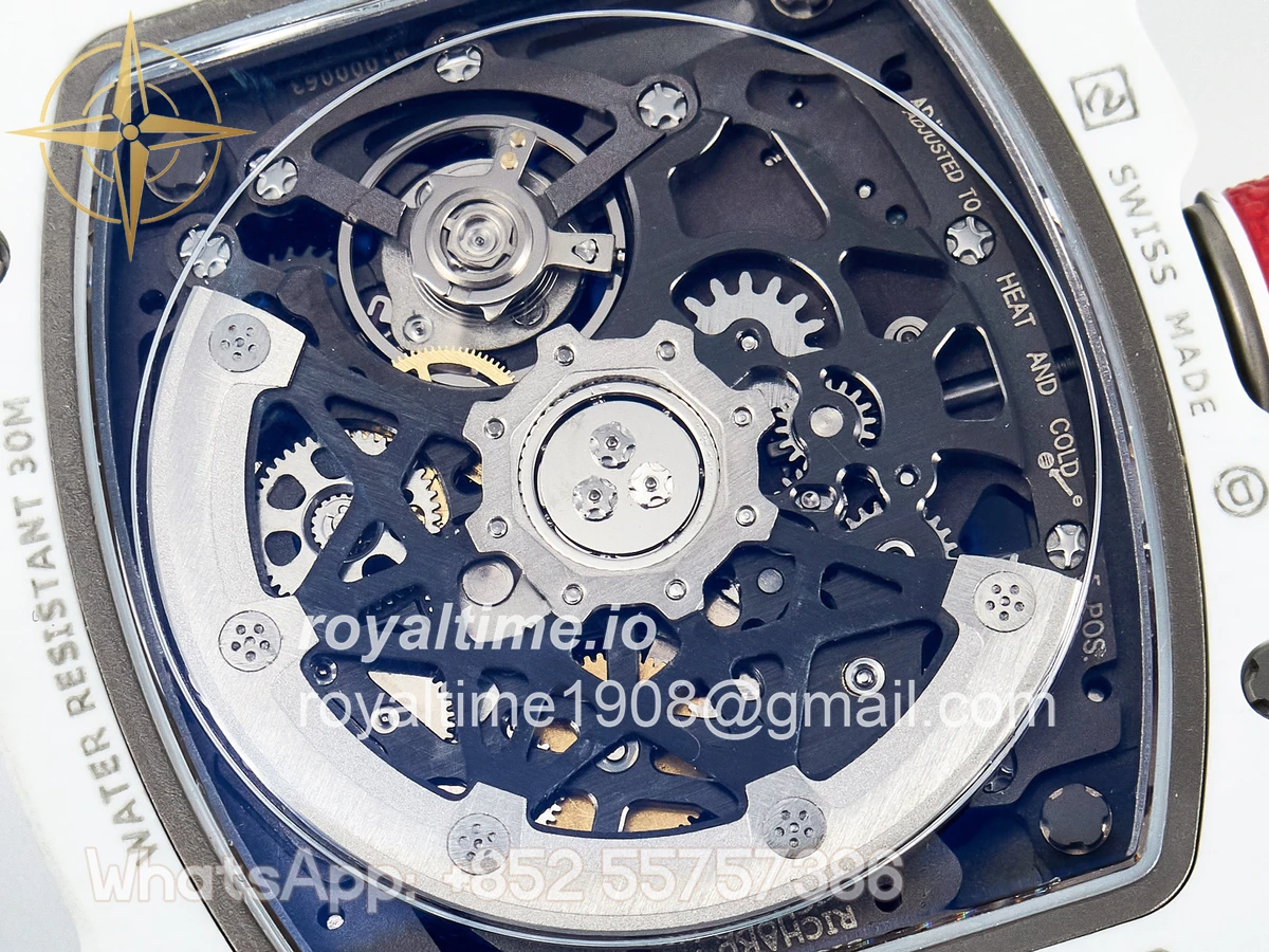 Richard Mille Custom Made RM67-02 White NTPT France Dial on Blue Nylon strap CRMA7 - Image 15