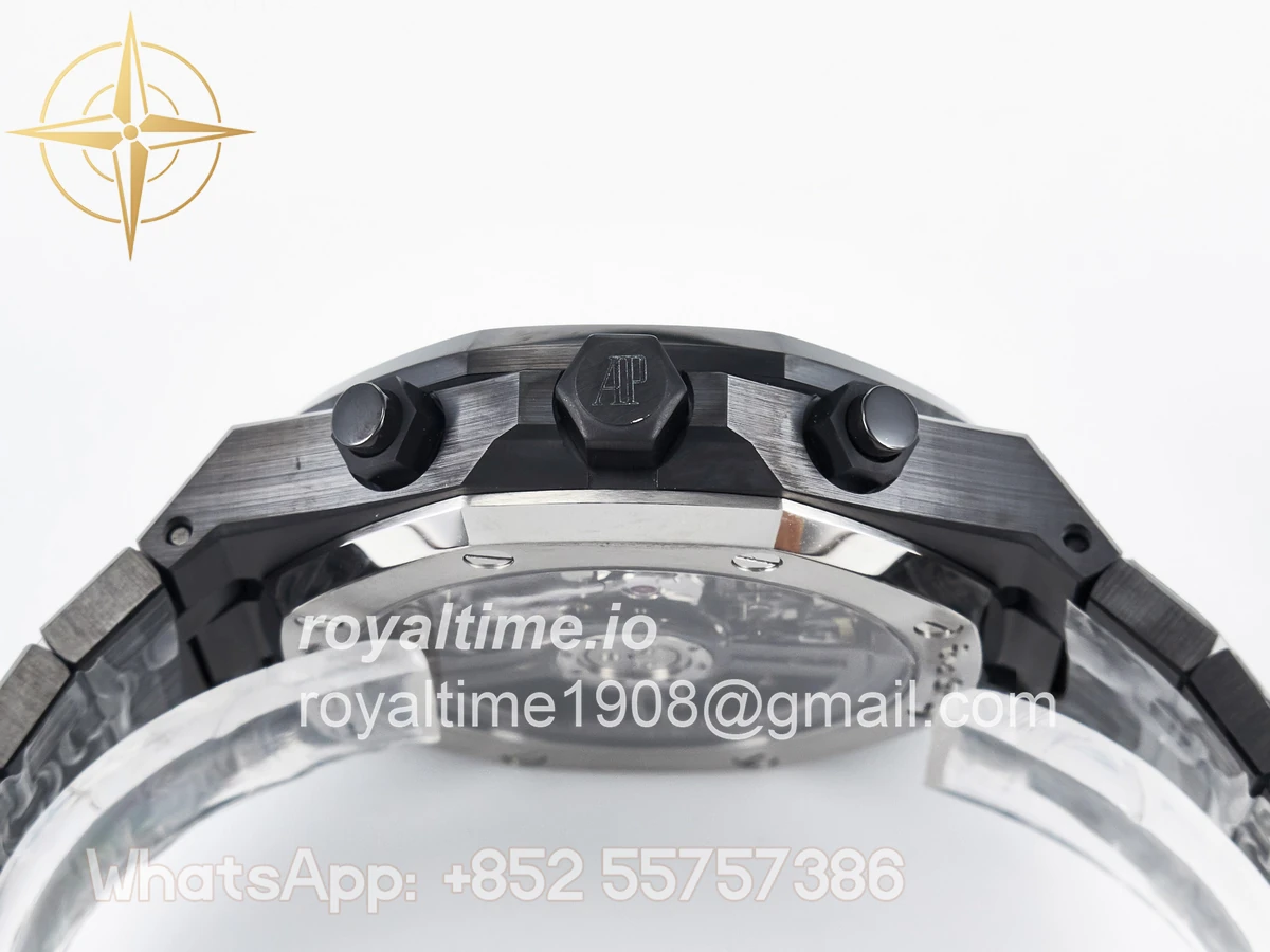 Audemars Piguet Royal Oak Chrono 26240 Black Ceramic APSF on Ceramic Bracelet SA4401 - Image 15