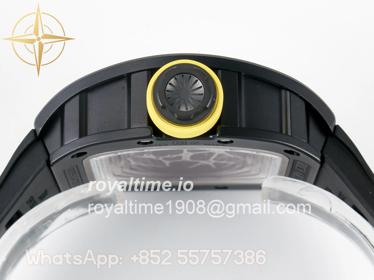 Richard Mille RM035-02 Black Ceramic SONIC Skeleton Dial on Black Rubber Strap RMUL1 - Image 15