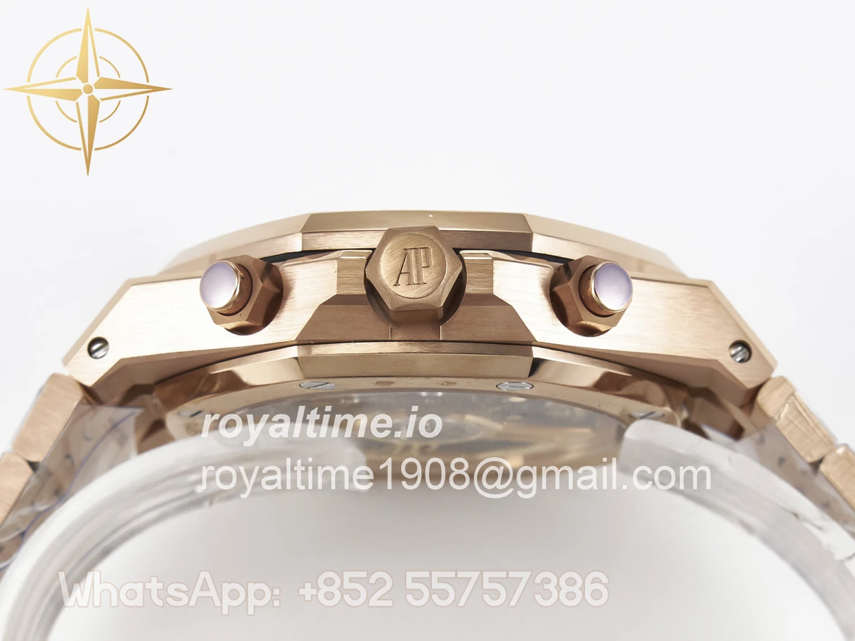 Audemars Piguet Royal Oak Chrono 26240 RG APSF Blue Dial on RG Bracelet SA4401 - Image 15