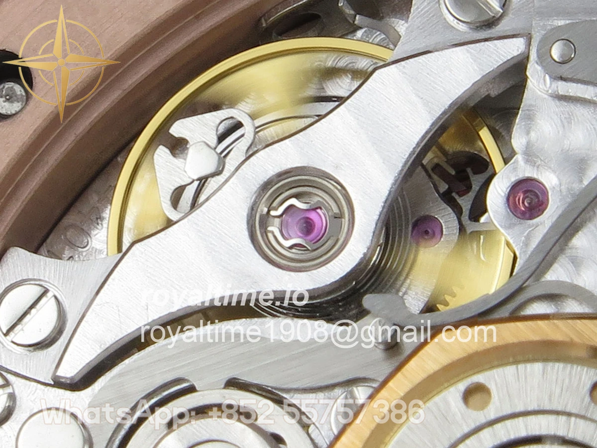 Audemars Piguet Royal Oak Chrono 26240 RG DDF Blue Dial on Blue Leather Strap DD4401 Gain Weight (SW Dial) - Image 15