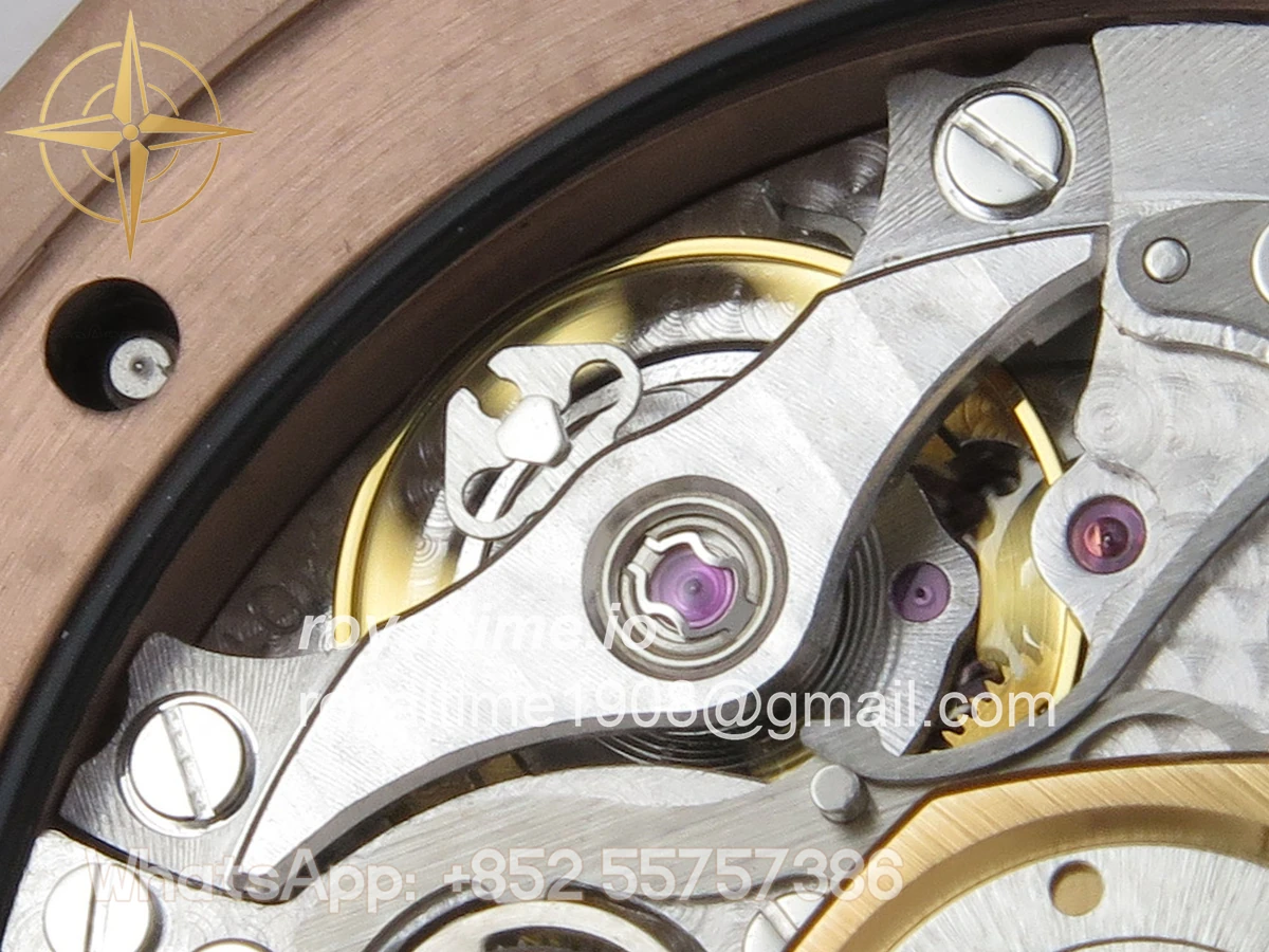 Audemars Piguet Royal Oak Chrono 26240 RG DDF White Dial on Brown Leather Strap DD4401 Gain Weight (SW Dial) - Image 15