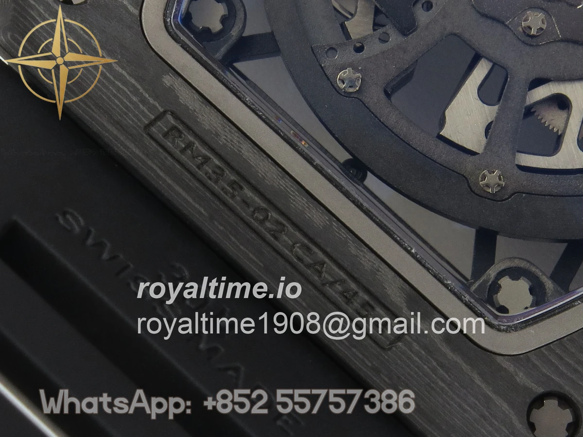 Richard Mille RM035-02 NTPT ZF Skeleton Dial on Black Rubber Strap RMAL1 V7 - Image 15