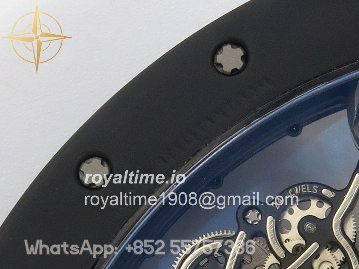 Richard Mille RM055 Black Ceramic APSF on Black/Red Inner Bezel on Black Rubber Strap RMUL2 - Image 15