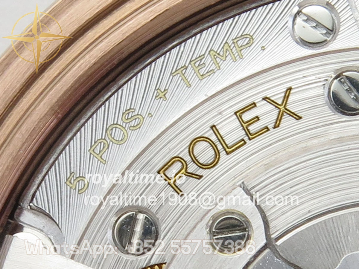 Rolex Day Date 36 RG QF 904L Steel Green Roman Dial on President Bracelet A2836 V3 - Image 15