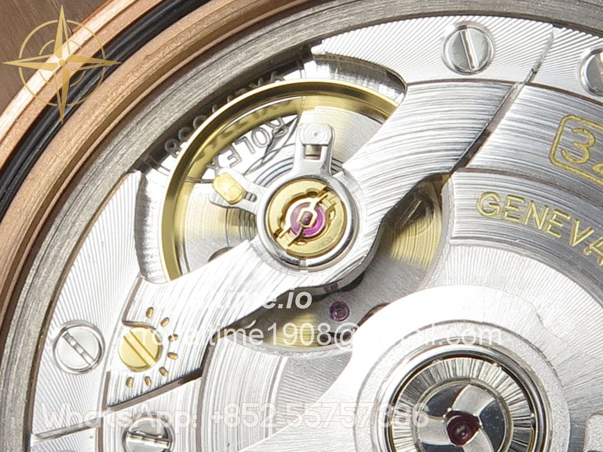 Rolex Day Date 40 RG TMF Brown Stick Dial on President Bracelet VR3255 (Weighted) 208g - Image 16